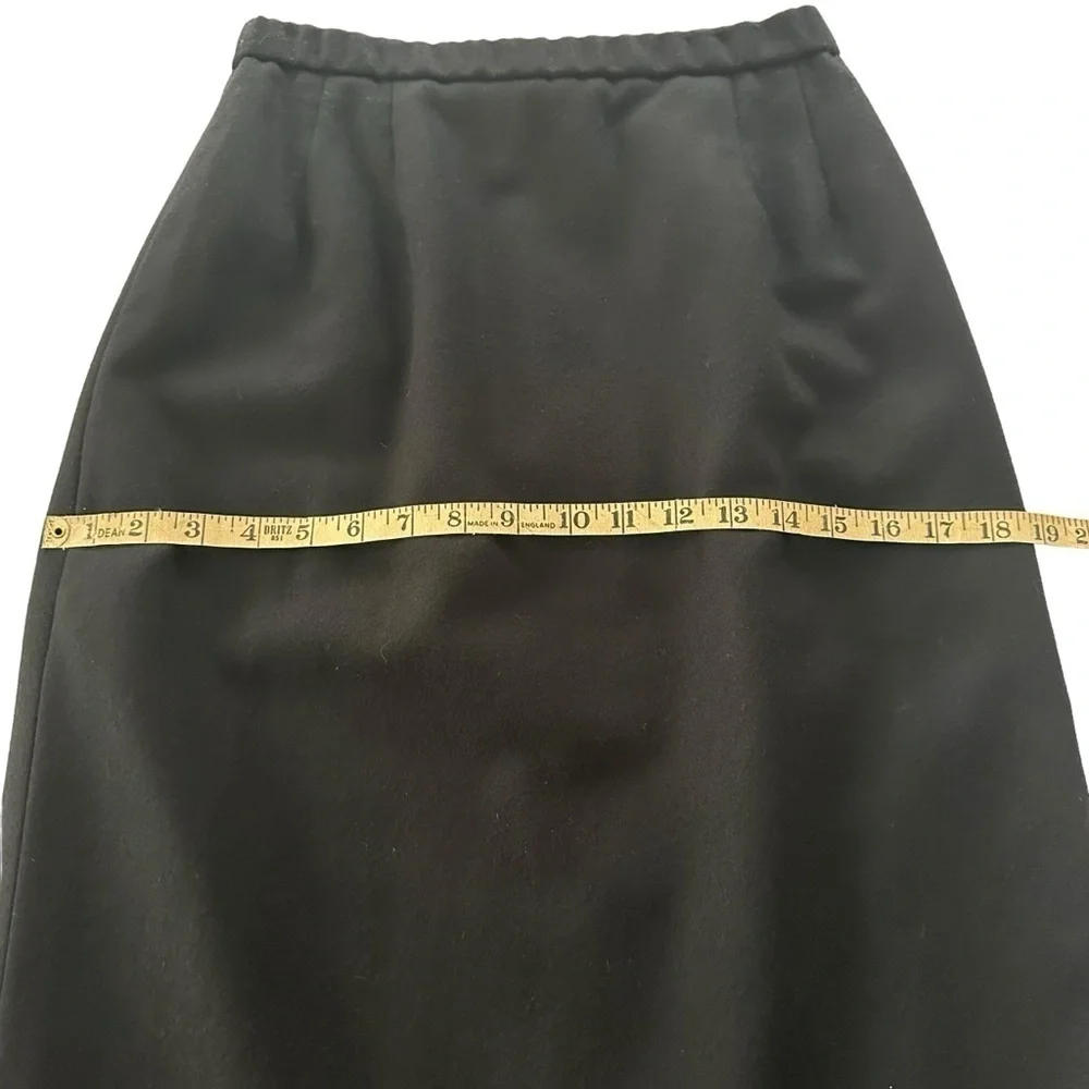 VTG PENDLETON BLACK WOOL PENCIL SKIRT SIZE SMALL